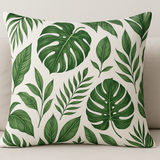 Fronha Avulsa Folhagem Tropical Verde - 50x70cm