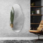 Espelho Decorativo Orgânico Grande 115x60 de Parede Quarto Sala Banheiro