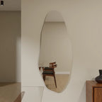Espelho Decorativo Orgânico Grande 115x60 de Parede Quarto Sala Banheiro