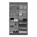 Guarda-roupa Solteiro 4 Portas Sion 8 Prateleiras