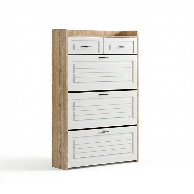 Armário Organizador de Sapatos com 3 Portas e 2 Gavetas