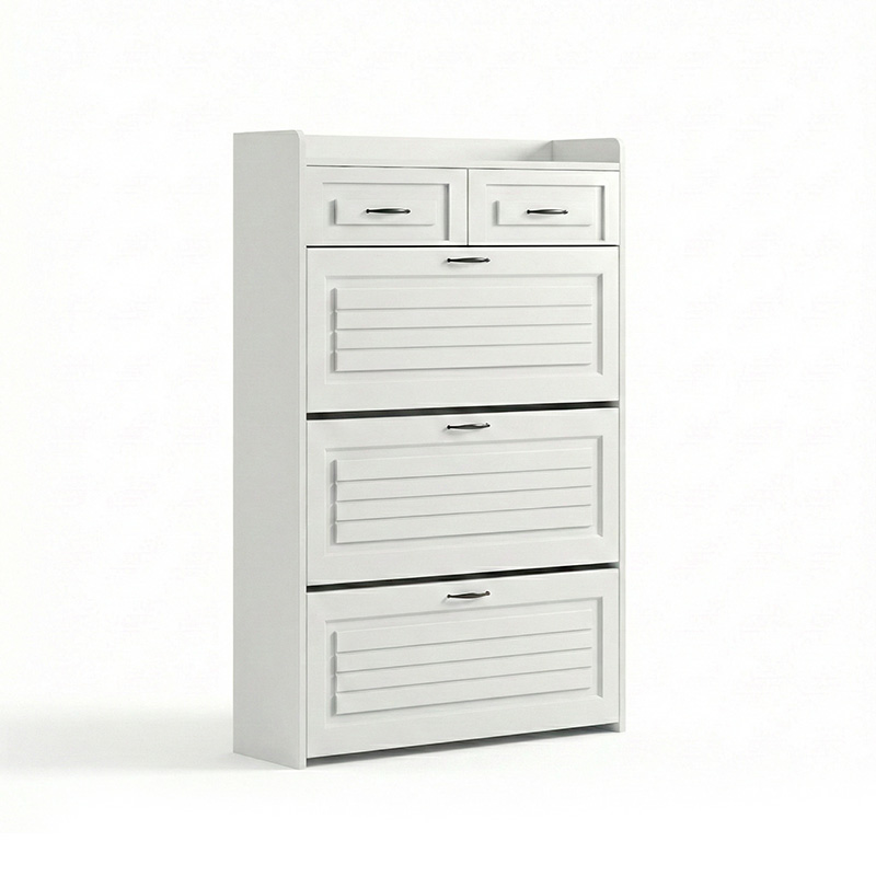 Armário Organizador de Sapatos com 3 Portas e 2 Gavetas