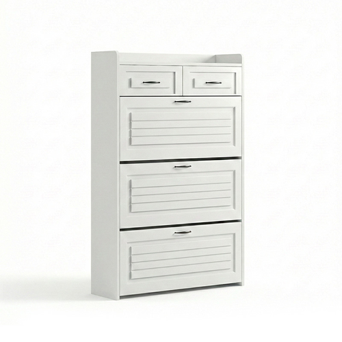 Armário Organizador de Sapatos com 3 Portas e 2 Gavetas