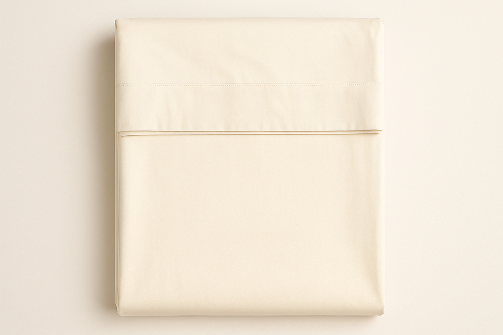 Lençol de Cobrir King Creme Algodão - 270x280cm Premium