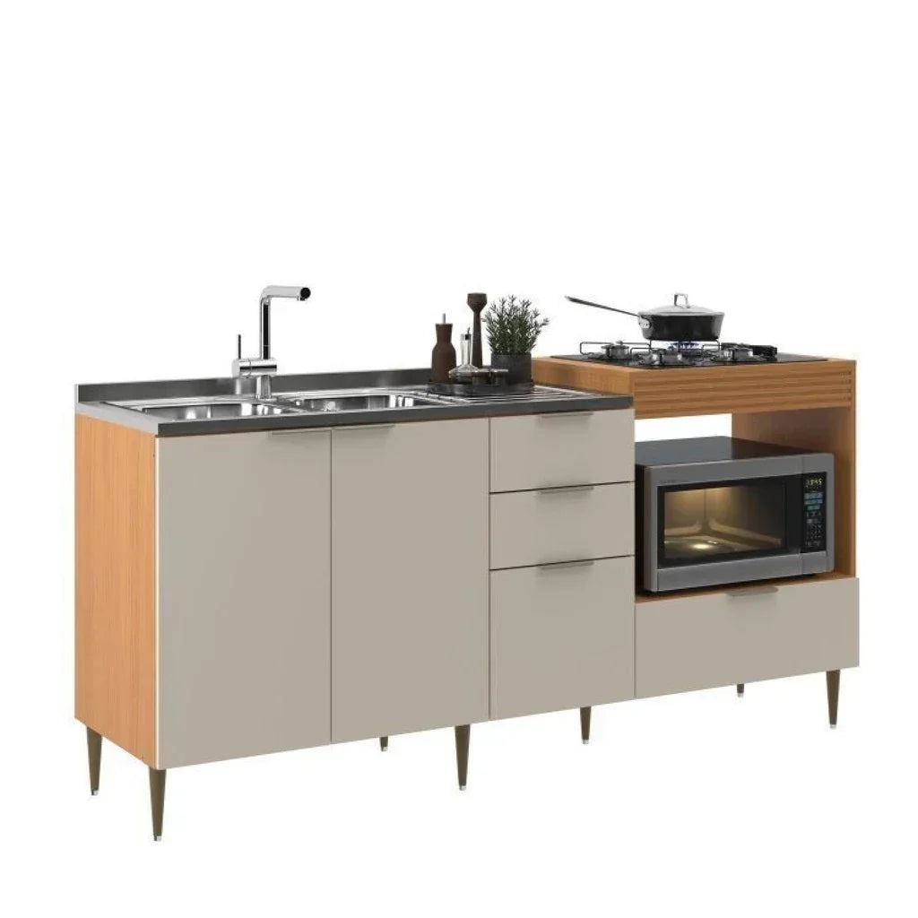 Cozinha Modulada 6 Portas e 2 Gavetas Alice