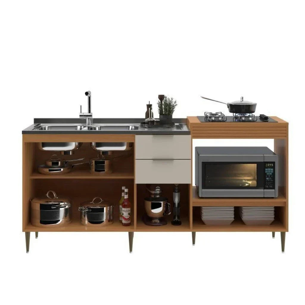 Cozinha Modulada 6 Portas e 2 Gavetas Alice